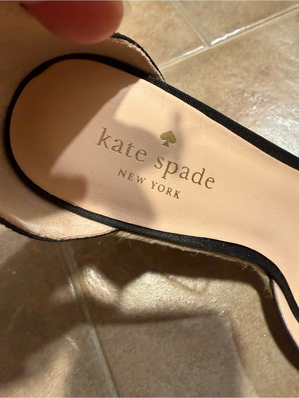 kate spade Black Bow Espadrille Ankle-Strap Sandals